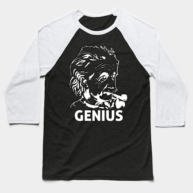 Einstein Genius Baseball T-Shirt by encodedshirts